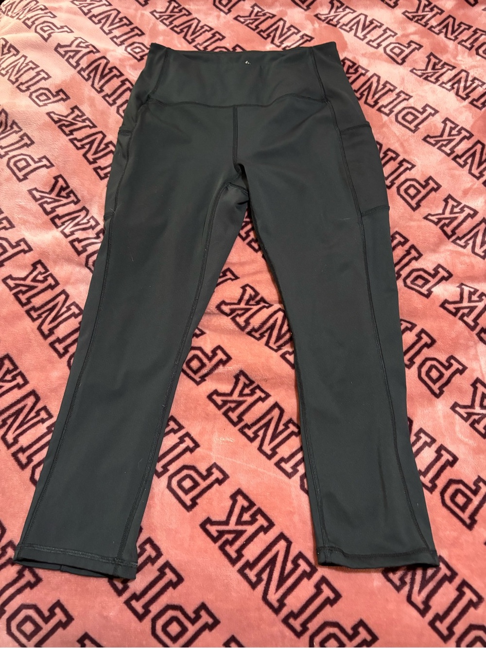 RBX Black Active Capris with Side Pocket